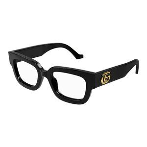 NEW GUCCI EYEGLASSES, BLACK WOMEN SQUARE EYEWEAR GUCCI GG1548O 004